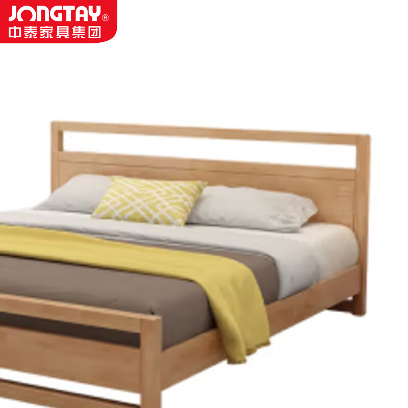 中泰(jongtay)1.0米实木床单双人简约接待床 J-CDZ81高清大图
