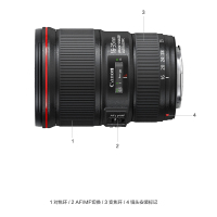 佳能(Canon)EF 16-35mm f/4L IS USM 佳能卡口 77mm口径 红圈广角变焦镜头