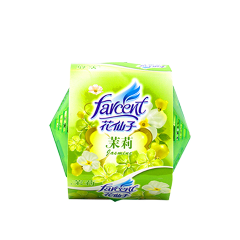 花仙子固体清香剂 10盒(70g装/盒) 厕所除臭卫生间香薰卧室内持久汽车香水空气清新(香型随机) JW