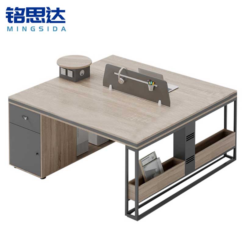 铭思达办公桌1.4米对坐双人位张高清大图