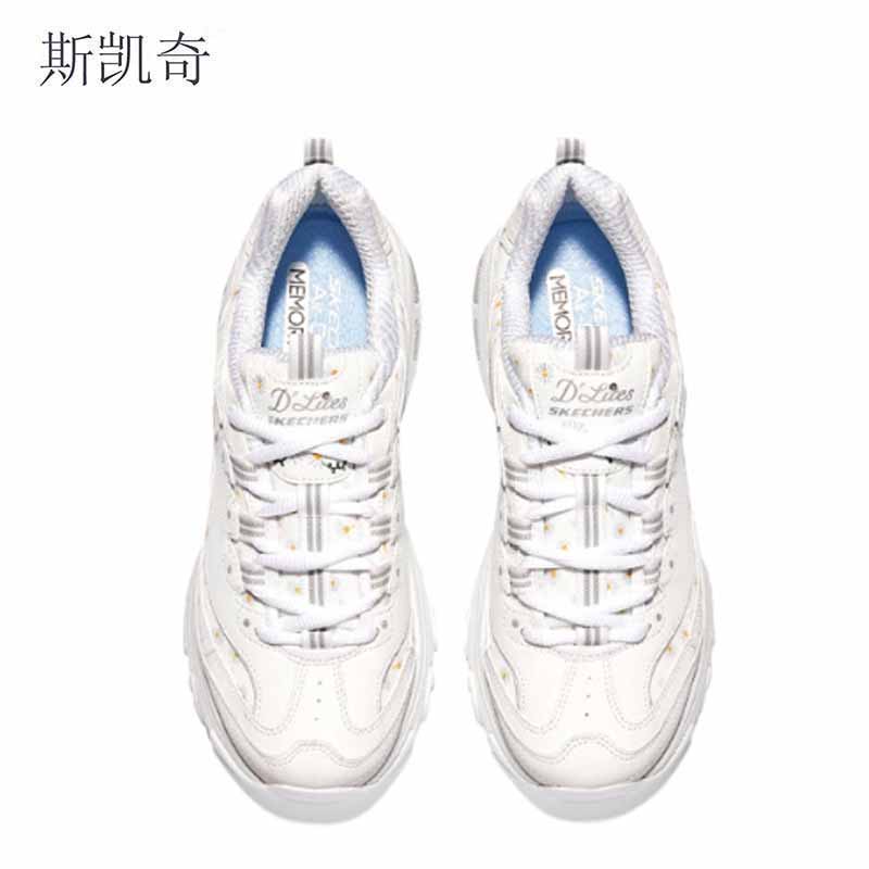 斯凯奇 女春秋耐磨老爹鞋 896180/WHT-8 双高清大图