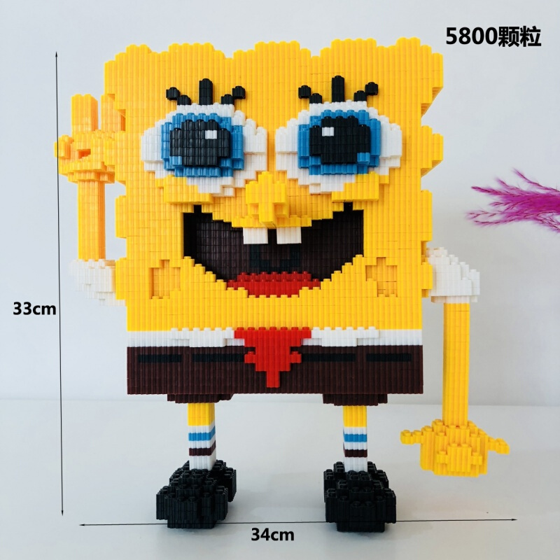 微型钻石迷你拼插小颗粒积木玩具兼容乐高成人男女孩子马里奥串联超大