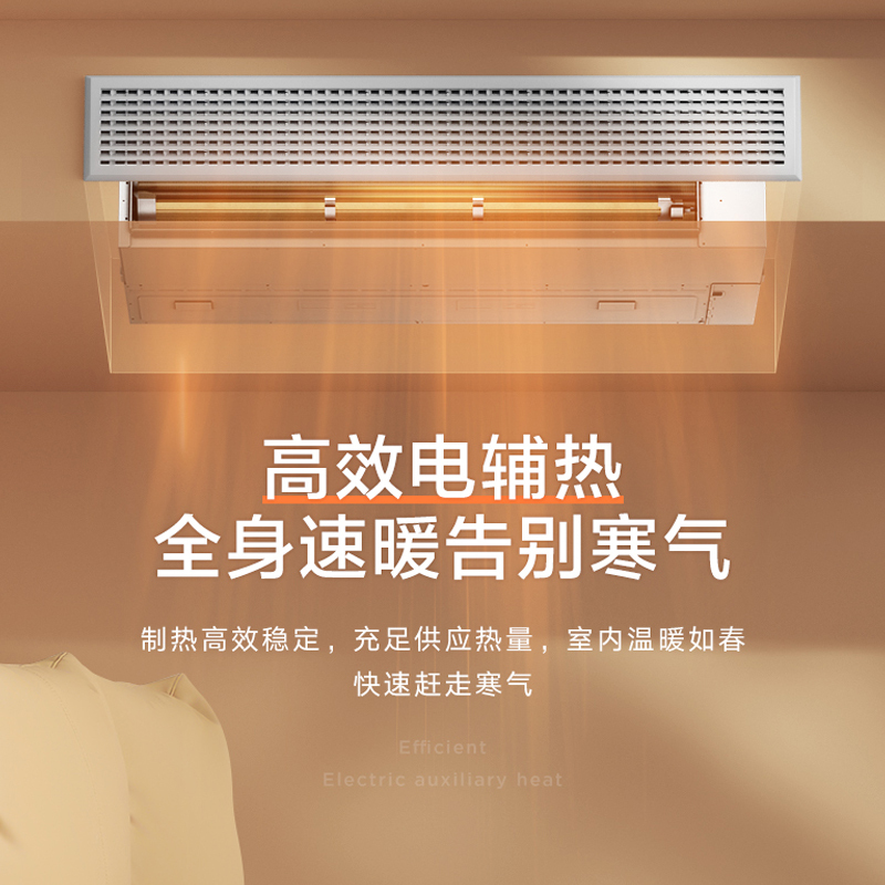 美的(Midea)智能家电1.5匹直流变频风管机一拖一家用中央空调颐享三代KFR-35T2W/BDN1-iX(3)Ⅲ