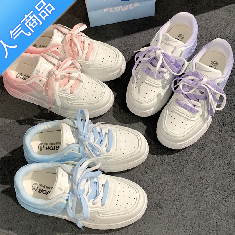 SUNTEK厚底百搭学生小白鞋子女ins潮2023年春夏新款少女板鞋休闲运动鞋高清大图