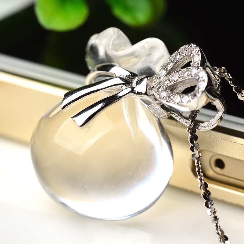 水晶坠福袋挂件女款项链挂饰坠饰送女朋友七夕情人节礼物