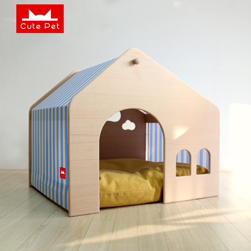 网红狗窝宠物小型犬泰迪室内狗狗房子四季通用冬天保暖狗屋狗别墅高清大图