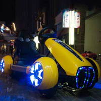 儿童平衡车电动卡丁车宝宝小孩童车四轮体感车遥控车子车玩具车可坐人高配版蓝色