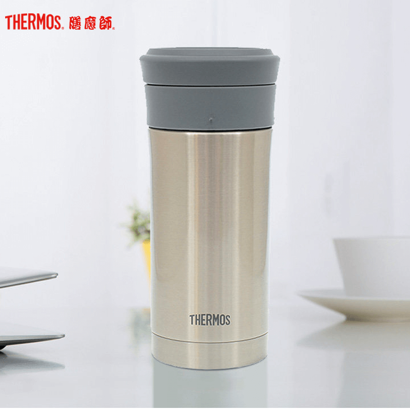 膳魔師(THERMOS)保温杯TCMK-350带茶漏泡茶杯膳魔师350ML水杯304不锈钢车载办公商务土豪金GL家用通用高清大图