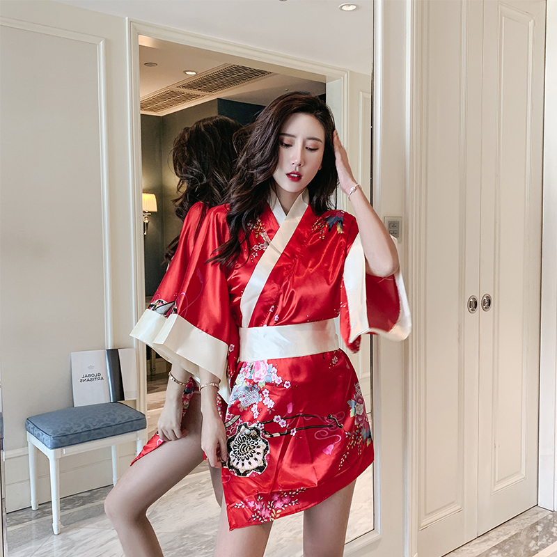 红色性感情趣内衣超骚大码女仆制服床上诱惑衣服火辣服装透明睡衣挑逗