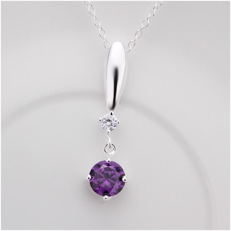 N475 Women Silver Necklace 镀925纯银女项链日韩版锁骨链潮人送女朋友七夕情人节礼物