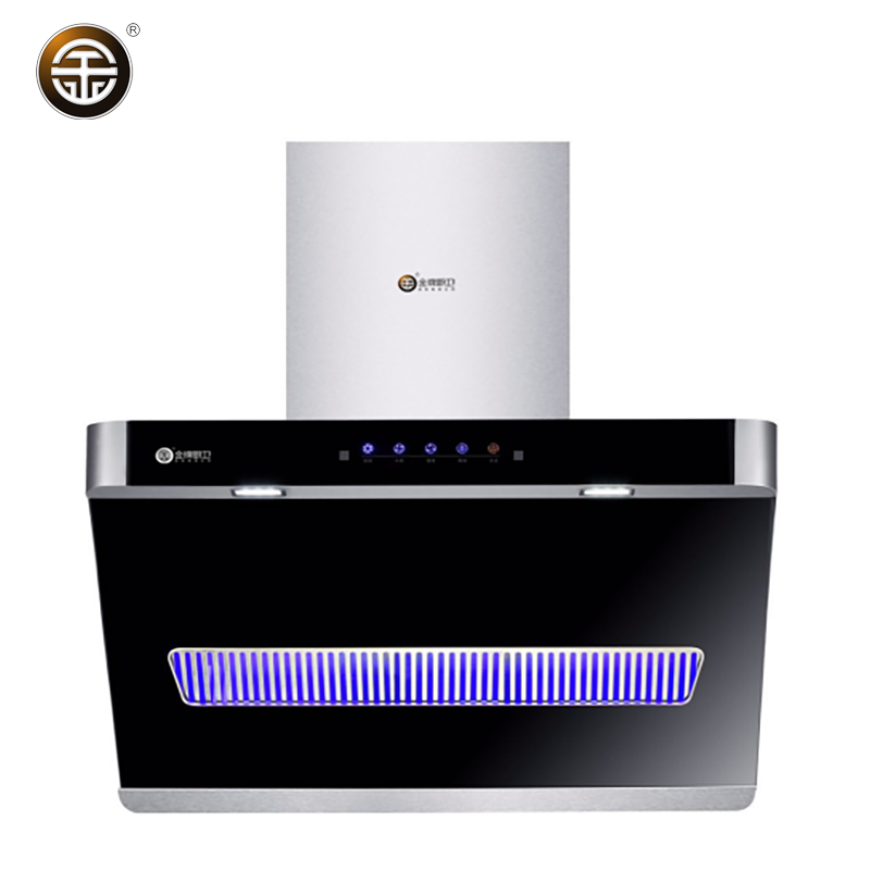 金牌世厨卫电器智能家用吸油烟机jp9060大吸力厨房抽油烟机视频