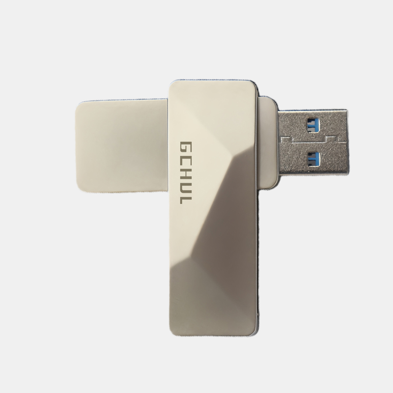 杰储(GCHUL) U100 白昼系列 128G USB3.2 超高速固态闪存U盘/优盘 (单位:个) 黑色高清大图