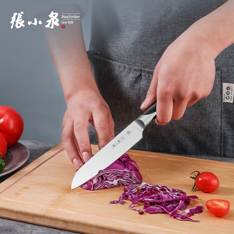 张小泉水果刀削皮刀西瓜刀家用切菜刀厨房不锈钢多功能刀切片刀瓜果刀小 正宗小厨刀水果刀高清大图