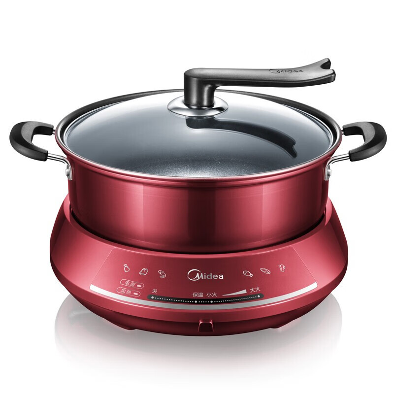 美的(Midea)智能电火锅4.5L多用途锅分体式家用电煮锅大容量电热锅DHY28