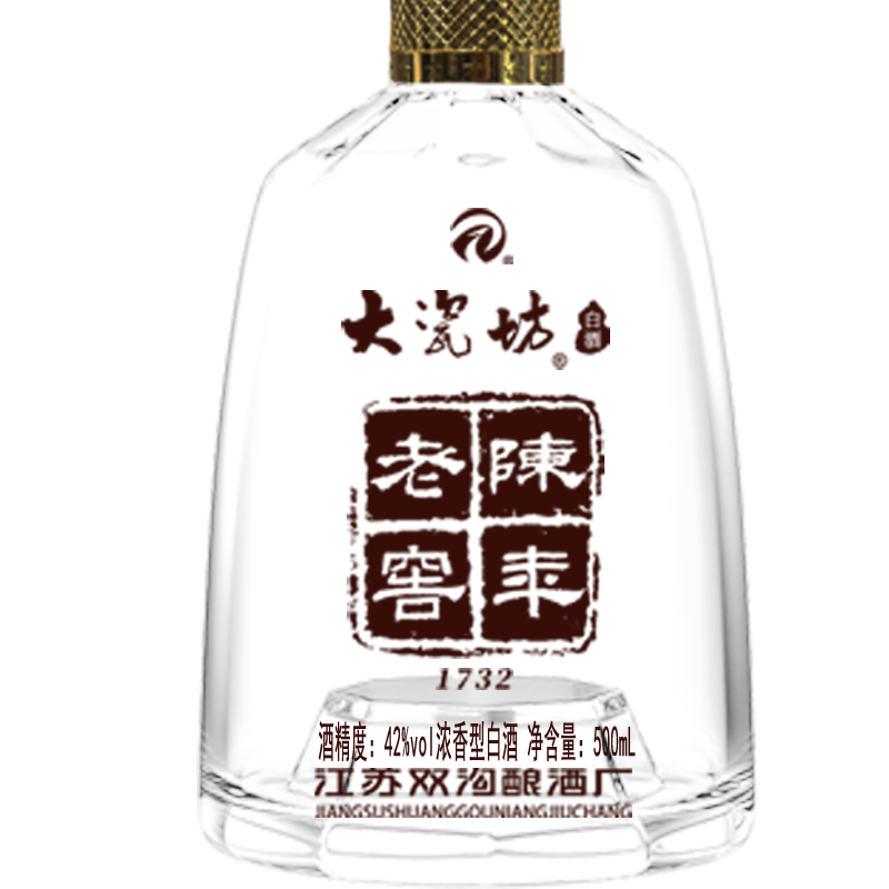 42%vol 大瓷坊酒-陈年老窖升级版 500ml*6/箱 箱装 浓香型白酒高清大图