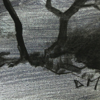 每涯艺术 余德明《浮生观景》NO.13艺术家原创油画艺术品收藏 客厅卧室玄关餐厅办公室居家装饰 挂画