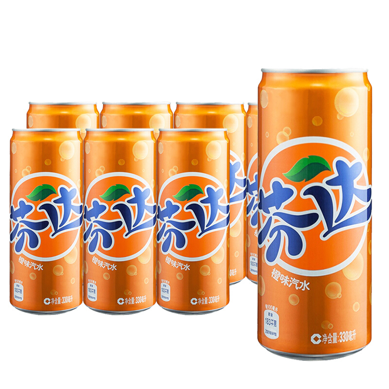芬达橙味汽水330ml