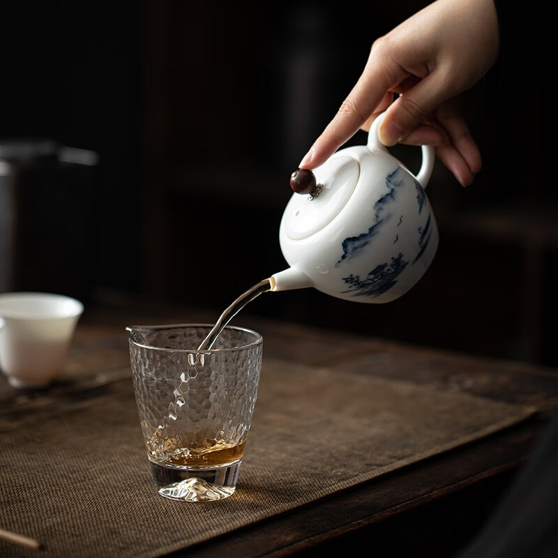 苏氏陶瓷(SUSHI CERAMICS) J0488 手绘远山茶壶 220ml (单位:盒)高清大图