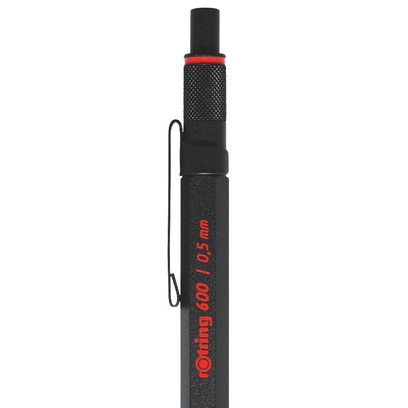 红环(rOtring)自动铅笔 600系列黑色0.5mm 学生文具绘图素描绘画活动铅笔全金属笔身防震防断铅