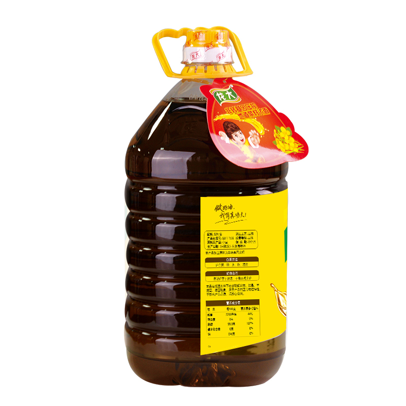 龙大 食用油 非转基因 压榨菜籽油 5L
