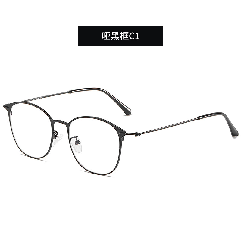 复古防蓝光眼镜 哑黑（定制度数）
