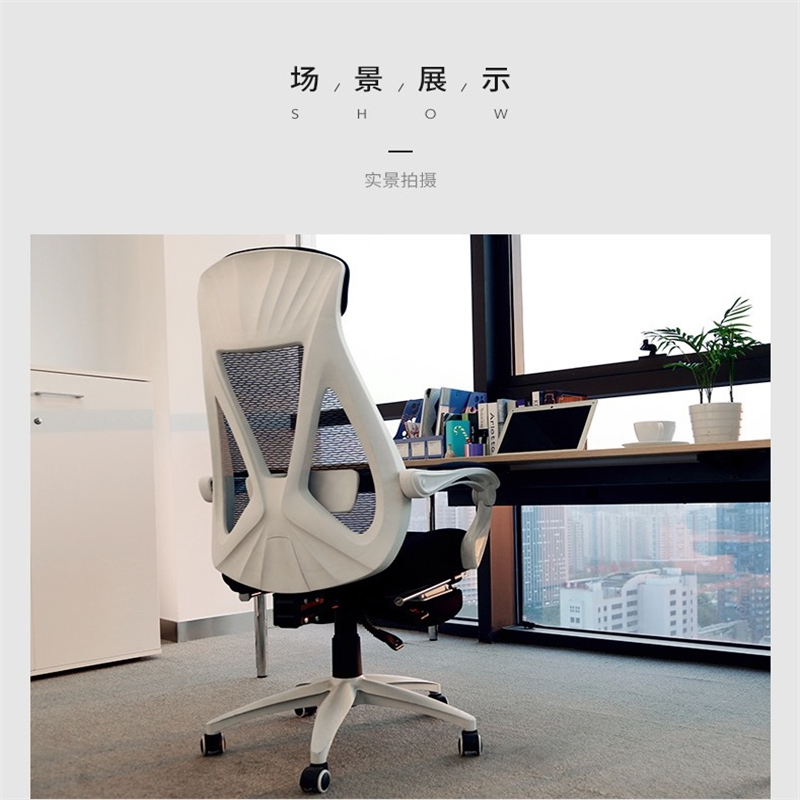 震天下(ZHENTIANXIA)FZ黑白电脑椅家用座椅电竞椅躺椅老板椅办公椅