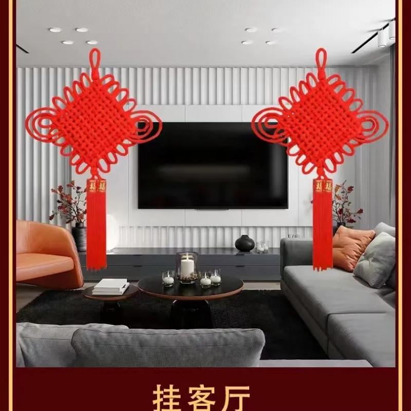 中国结挂件大红1.5线 10个起订-1.5线10盘中国结高清大图