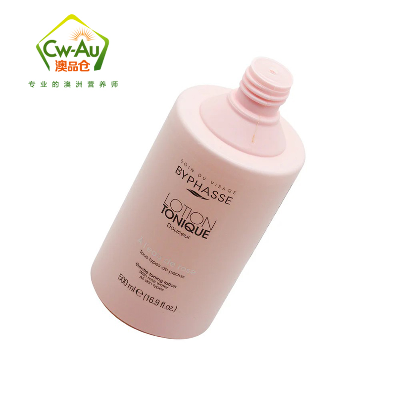Byphasse蓓昂斯 玫瑰爽肤水精华 500ml 1瓶装 保湿补水舒缓滋润焕白透亮大马士革玫瑰德国洋甘菊澳洲进口高清大图