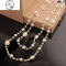 JiMi珍珠项链女长款小香风欧美夸张多层缠绕气质百搭装饰挂链毛衣挂链