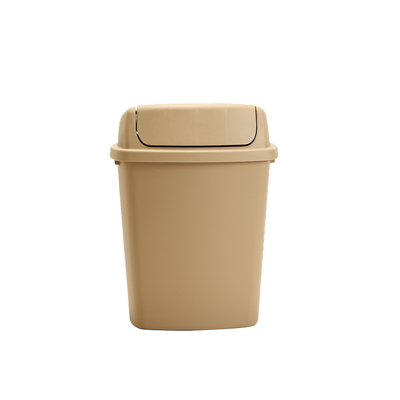苏识 YJ-A144 30升 带盖加厚 垃圾箱 (计价单位:个) 卡其色高清大图