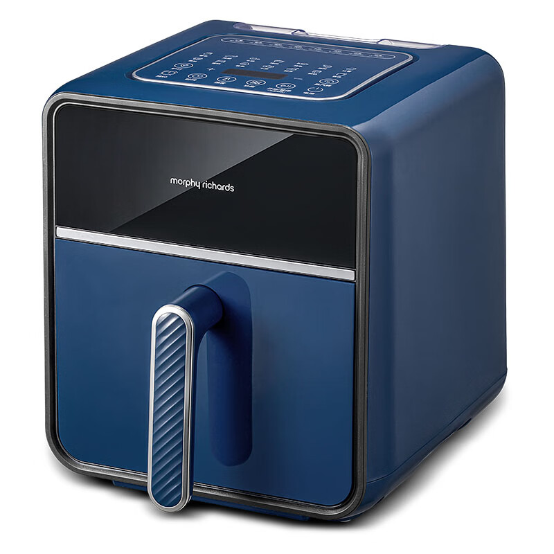 摩飞电器 空气炸锅 家用4L可视炉灯蒸汽嫩烤一体空气炸烤箱 多功能炸薯条鸡翅机 MR8101轻奢蓝