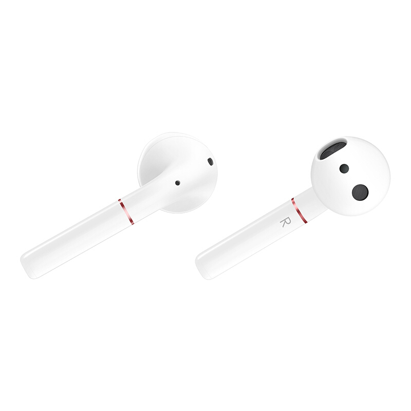 华为(HUAWEI)无线蓝牙耳机Freebuds 2 [陶瓷白 标配版]真无线双耳蓝牙音乐耳机 CM-H2S