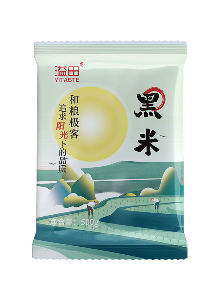 酥田自营溢田东北黑米 五谷杂粮粗粮黑米粥黑龙江黑米500g*5袋高清大图