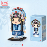 loz小颗粒积木拼装模型京剧戏曲经典中国潮风1543青衣