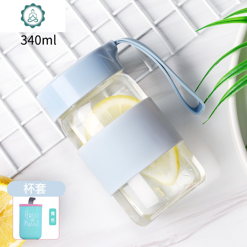 女便携迷你小巧可爱水杯北欧ins风清新简约森玻璃杯