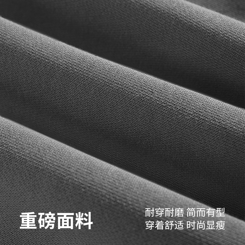 啄木鸟三角卫衣男款秋季2025新款圆领长袖外套男士潮牌春装上衣秋高清大图