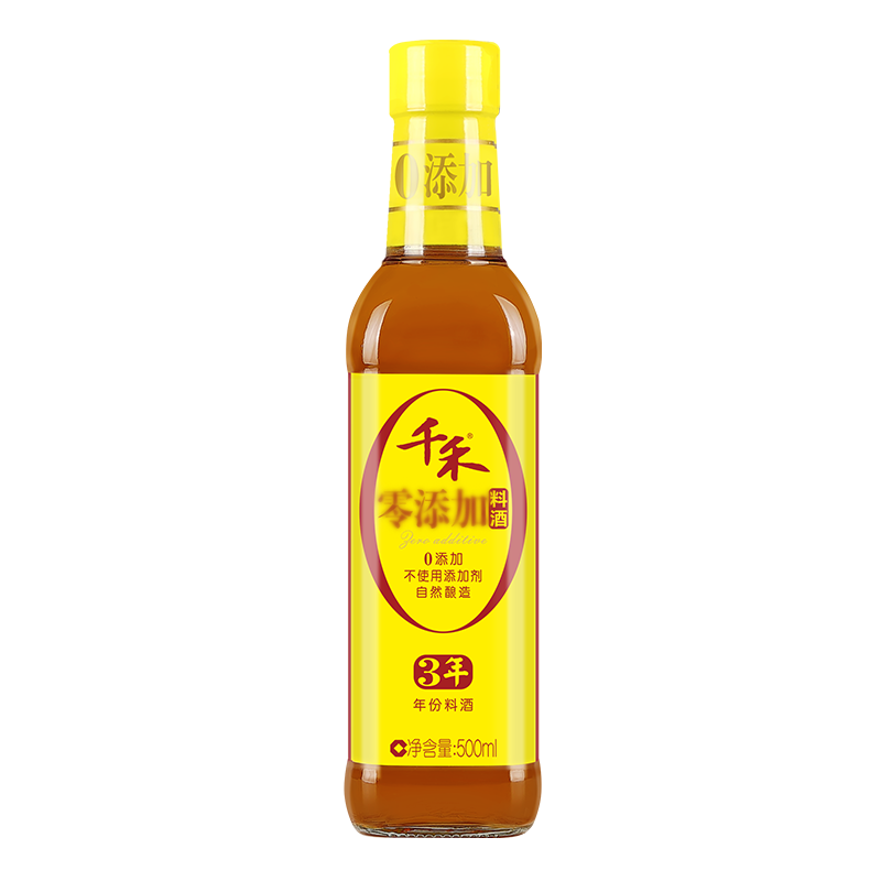 千禾12度糯米料酒500ml三年高清大图
