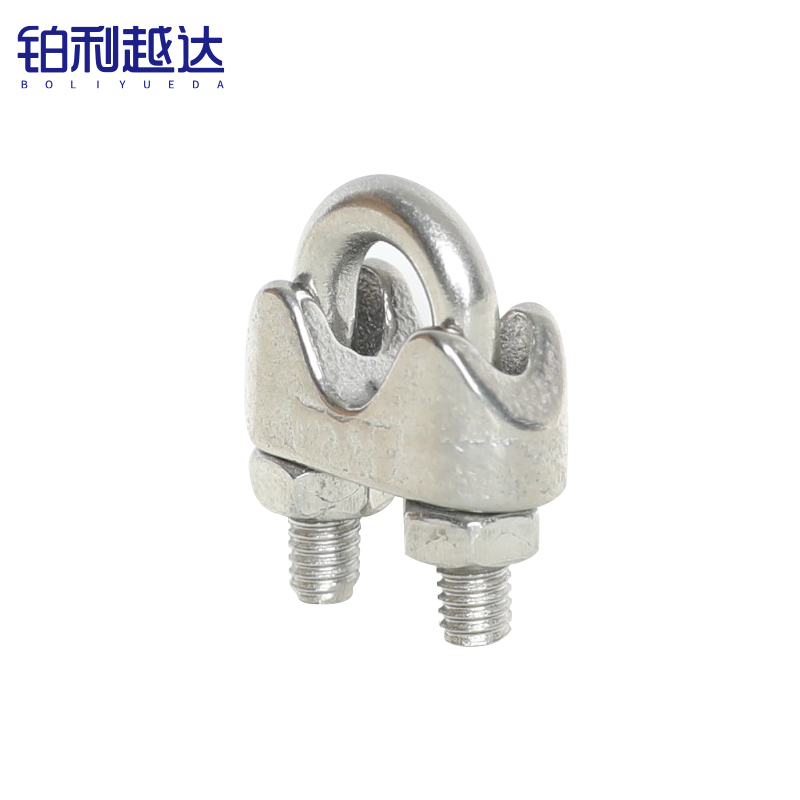 铂利越达 不锈钢钢丝夹头U型夹绳扣 M4 个高清大图