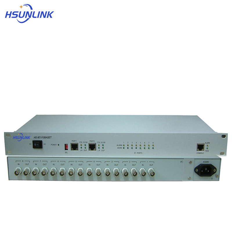 HSUNLINK 协议转换器 HS 8E1/10BaseT 台