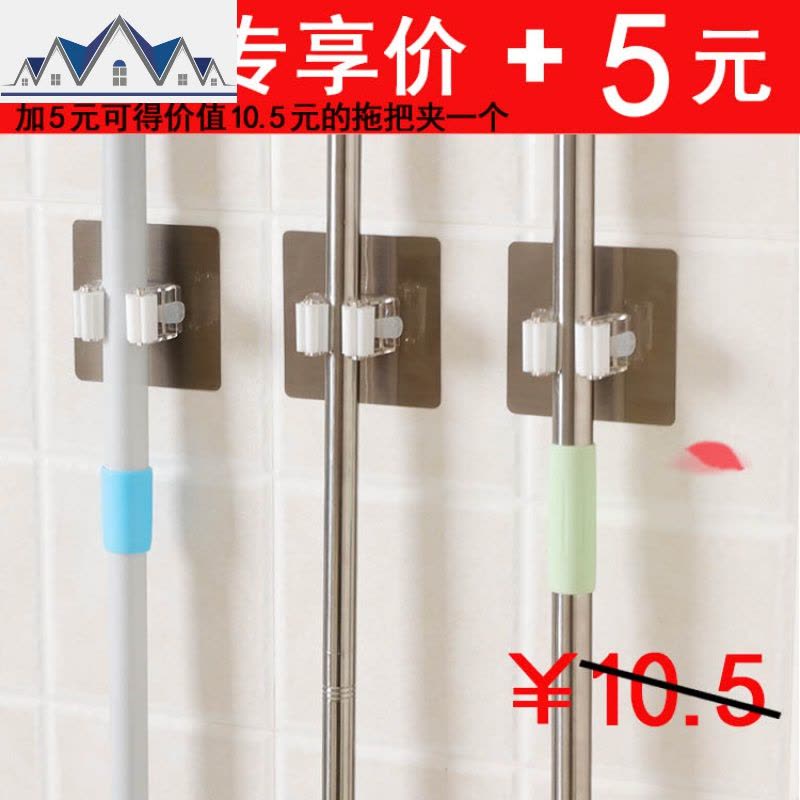 拖把平板家用一拖净瓷砖木地板拖铝合金大号加长平板懒人拖把 三维工匠图片