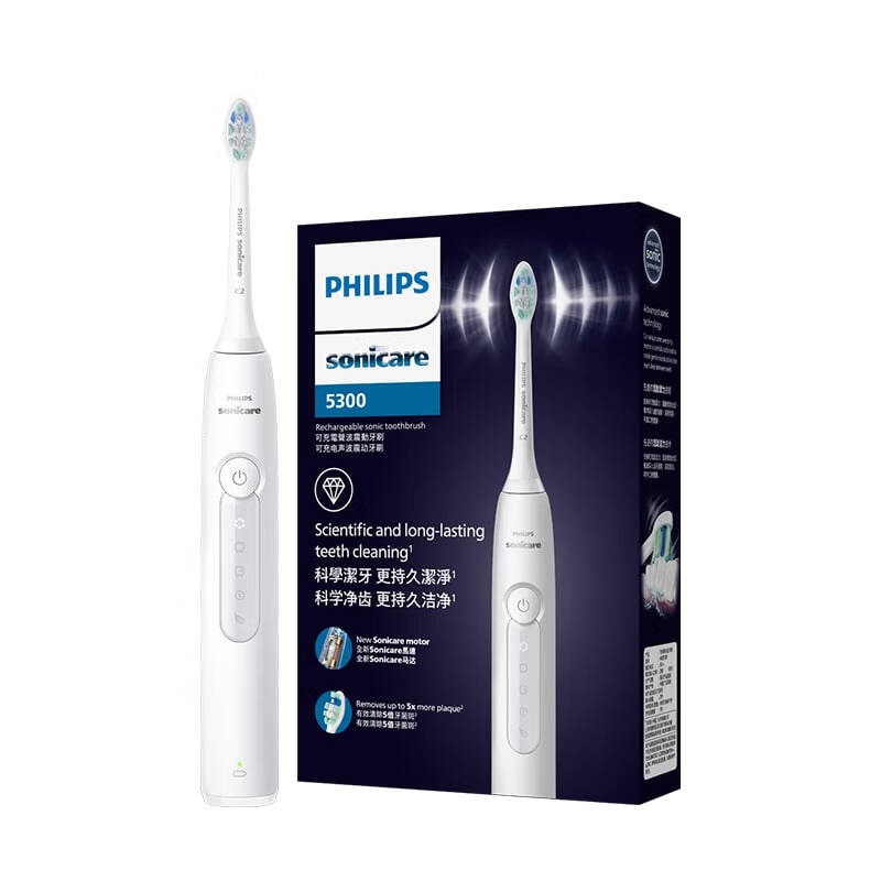 飞利浦(PHILIPS)电动牙刷钻石3系 HX5181/01皓月白