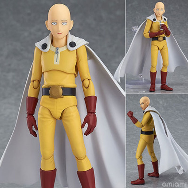 figma一拳超人手办玩具琦玉老师光头杰诺斯模型人偶玩偶摆件公仔 埼玉静态24cm高清大图