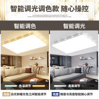 Grevol品拓PINTUOLED吸顶灯客厅灯卧室灯简约现代吸顶灯铁艺客厅灯具大气家用长方形大厅卧室灯餐厅灯灯具25M2