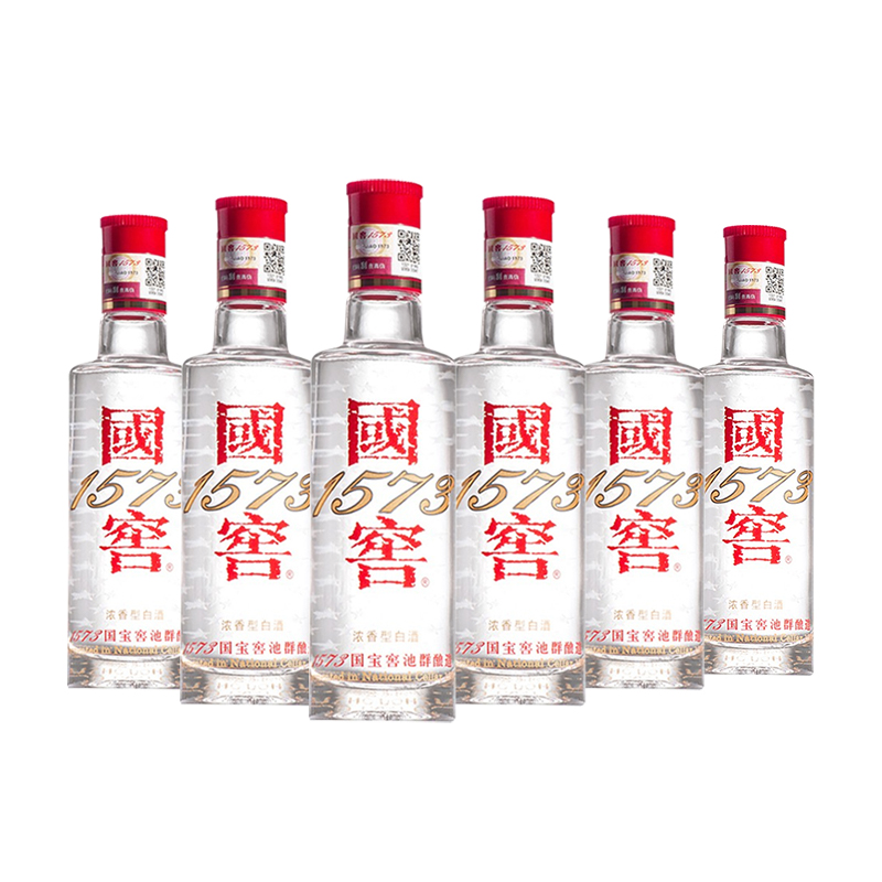 泸州老窖 国窖1573 小酒版 43度 浓香型白酒 100ml*6瓶高清大图