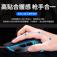 [赠垫]HP/惠普鼠标有线电竞游戏专用机械笔记本电脑家用办公吃鸡lol宏