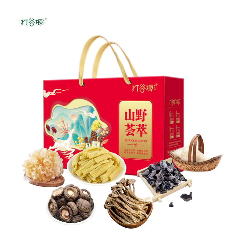 打谷塬 山野荟萃干货礼盒(六袋装) 645g 盒高清大图