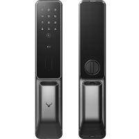 [直播专享]鹿客(loock)智能锁 SV40 深空灰 全自动指静脉推拉智能门锁 家用密码锁非指纹防盗锁