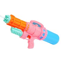加特林水枪儿童玩具大号喷水高压男孩打水仗神器【升级加厚】中号卡洛粉加特林+护目镜