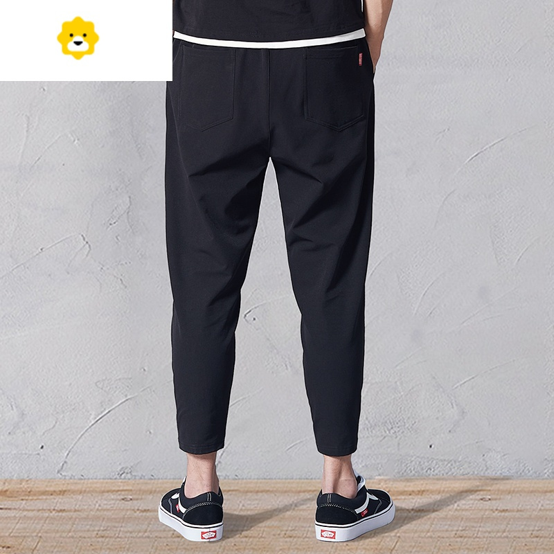 九分裤宽松休闲长裤春夏季薄款9分8分小脚冰丝速干男士潮流哈伦裤