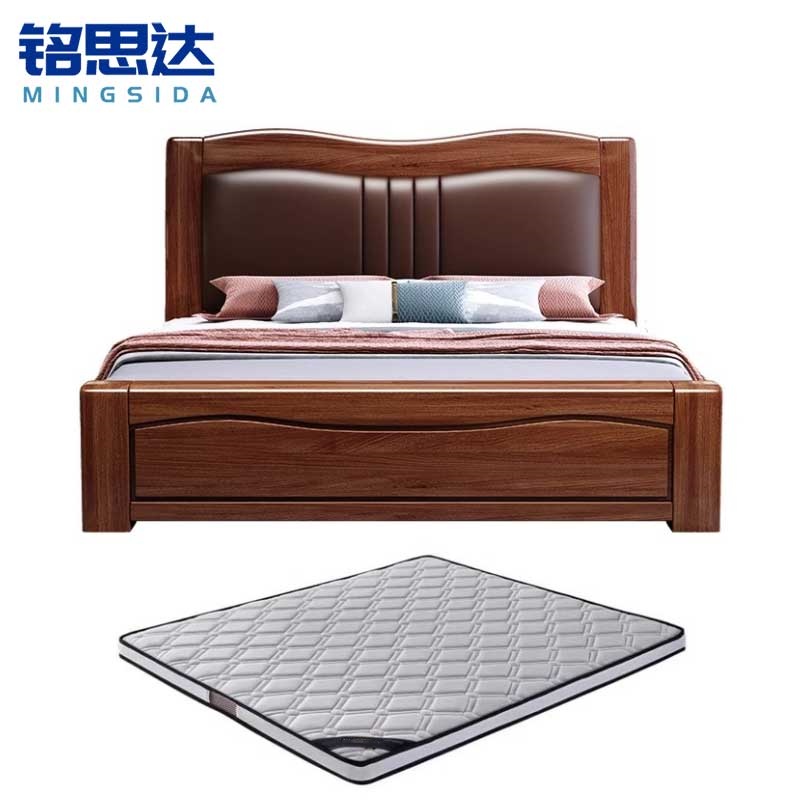 铭思达 软包实木床.高清大图